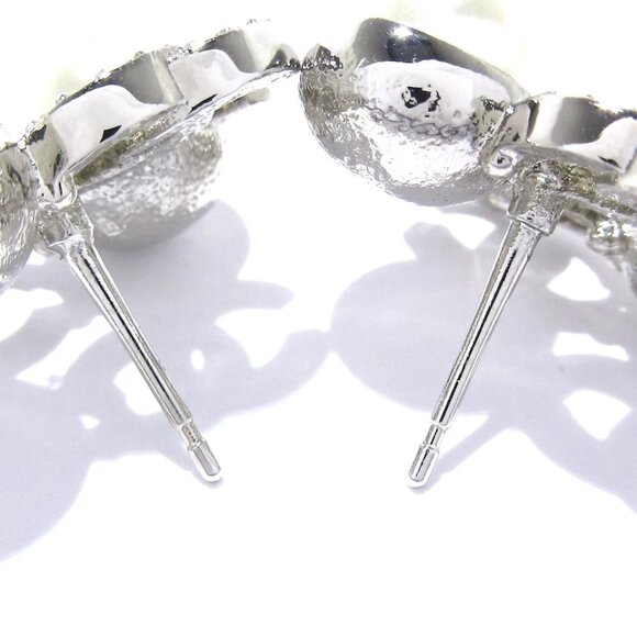 CHANEL Coco - Silver White Hardware Fake Pearl Rhinestones Earrings 864-072625 - Picture 4 of 7